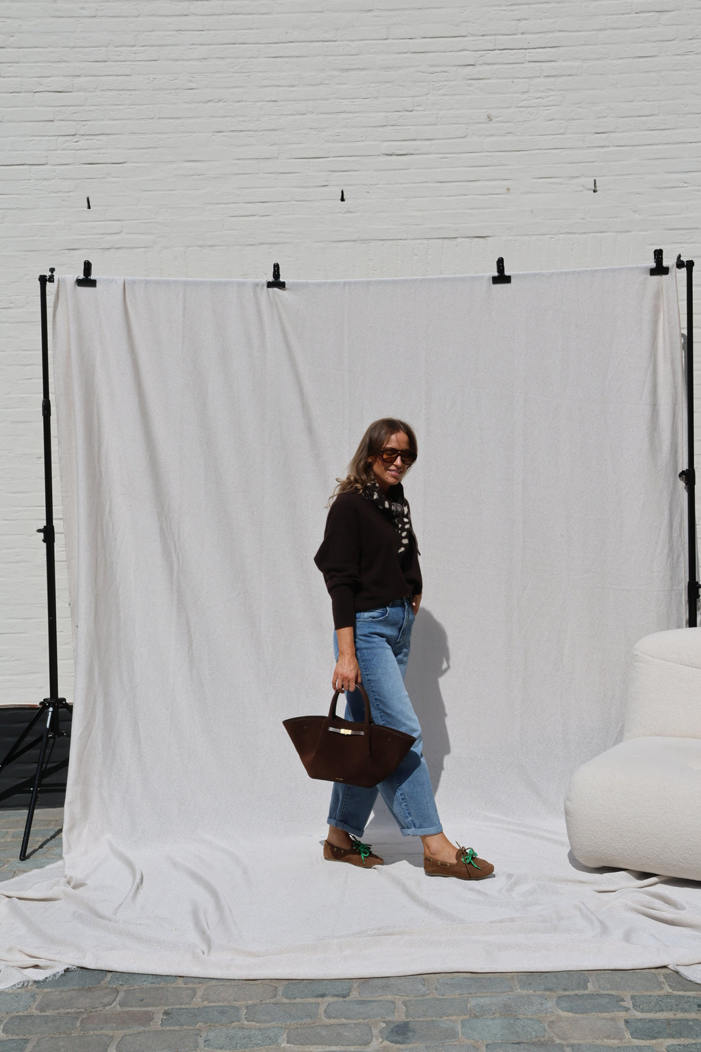 Ophélie balloon jeans light denim