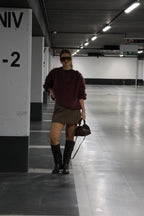 Kelly carreaux skort bruin