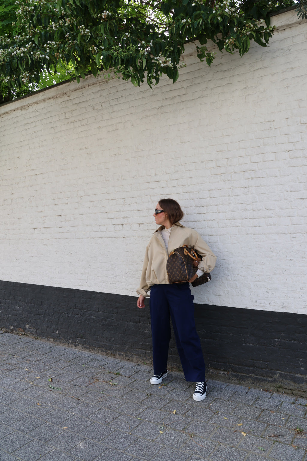 Amber bomberjasje beige