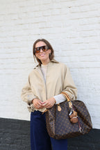 Amber bomberjasje beige
