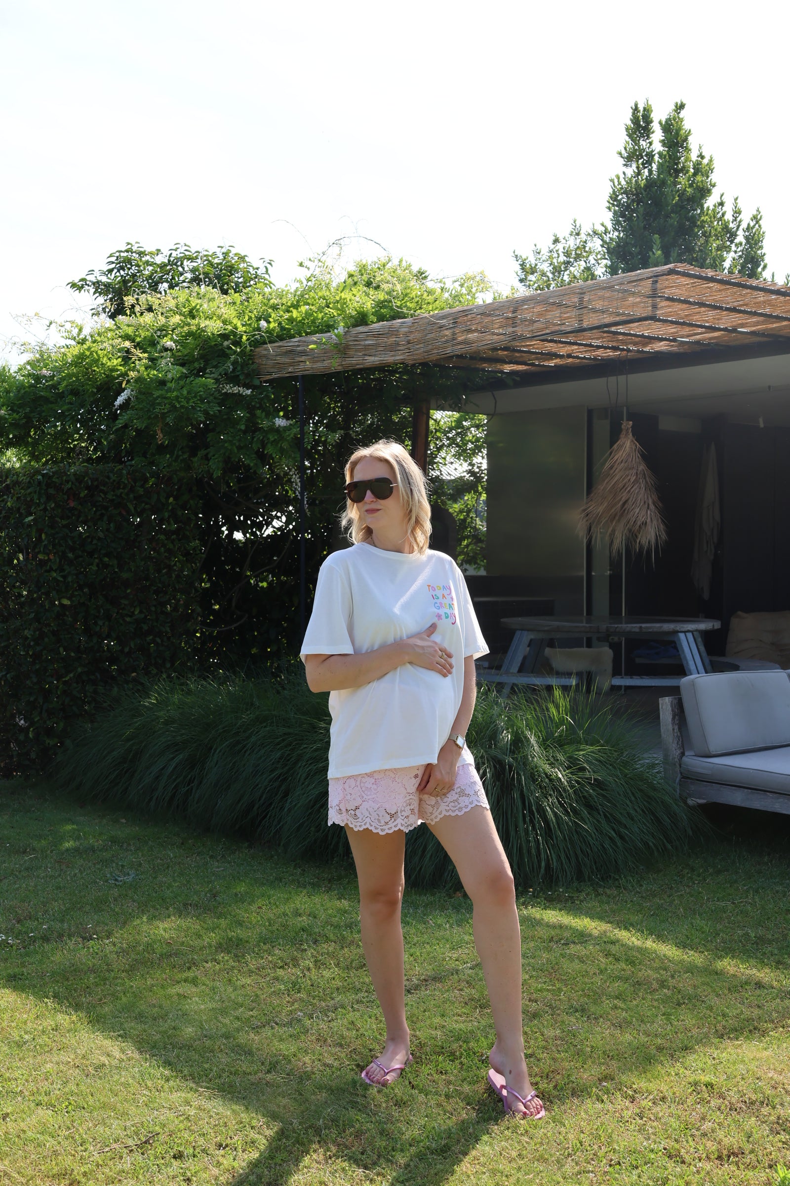 Nore lace short roze