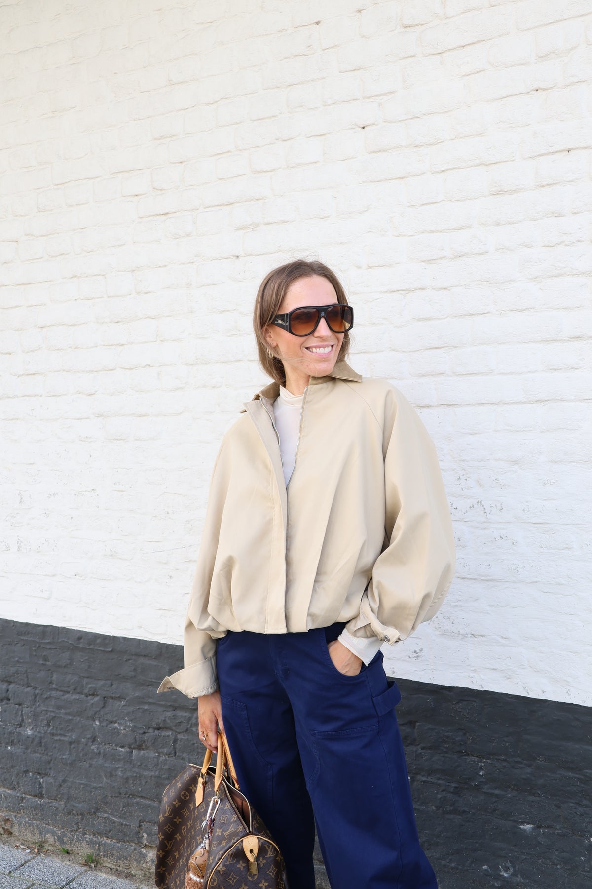 Hope cargo broek inktblauw