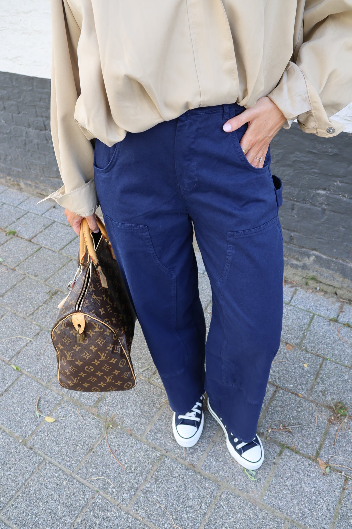 Hope cargo broek inktblauw