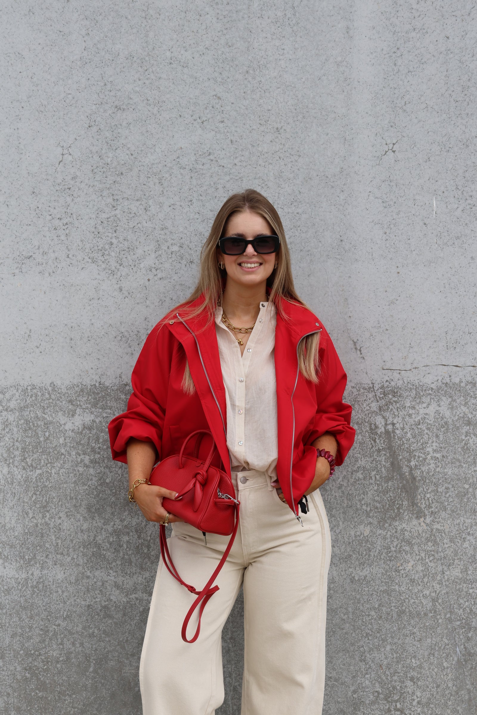 Lieke blouse met wijde mouwen beige