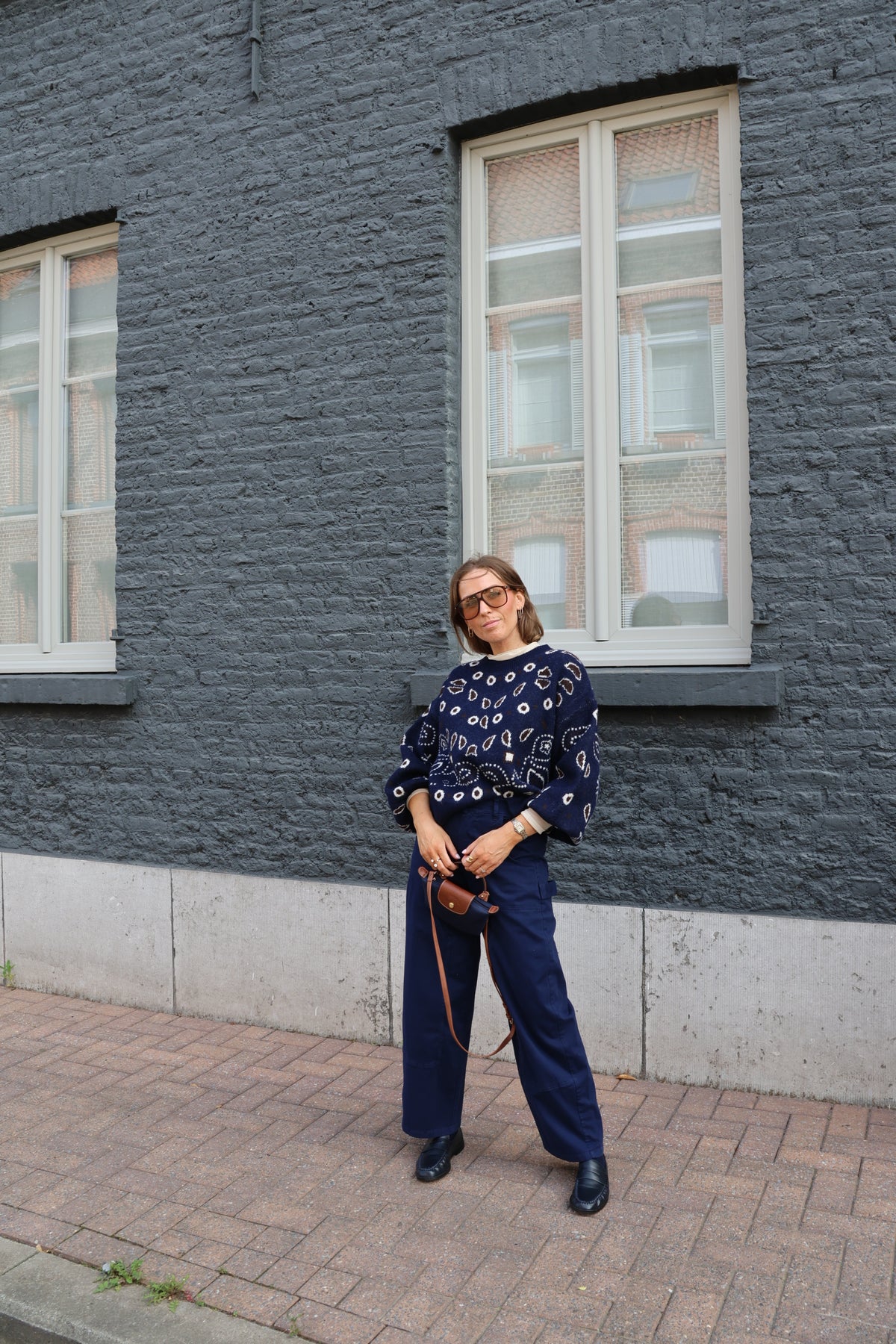Hope cargo broek inktblauw