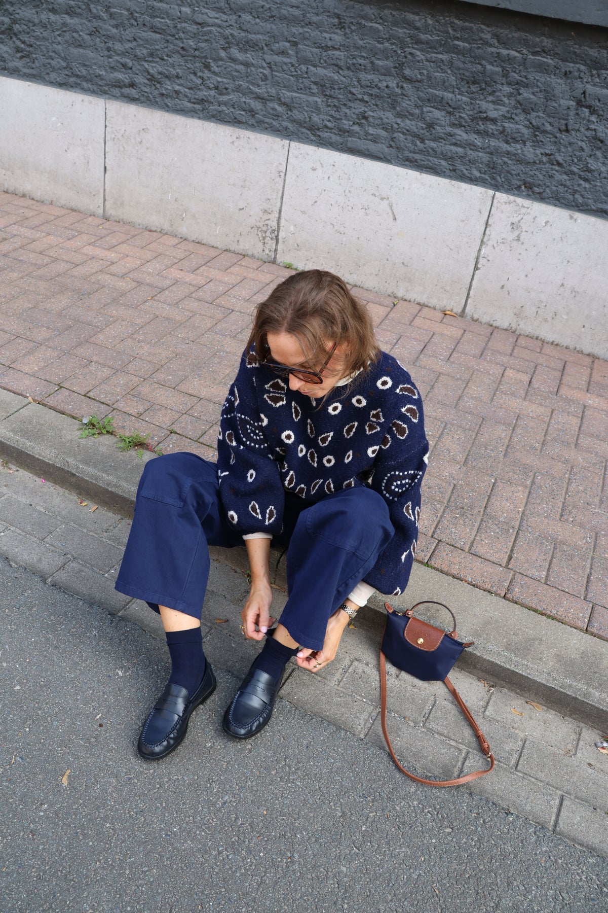 Hope cargo broek inktblauw