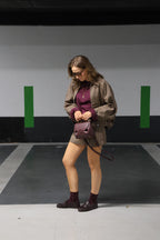 Kelly carreaux skort bruin
