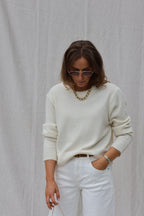 Hanne wide leg jeans wit - extra long