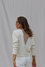 Joëlle knit met kanten rugdetail