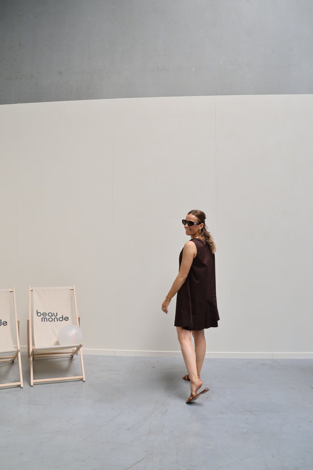 Alix jurk bruin