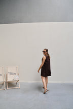Alix jurk bruin