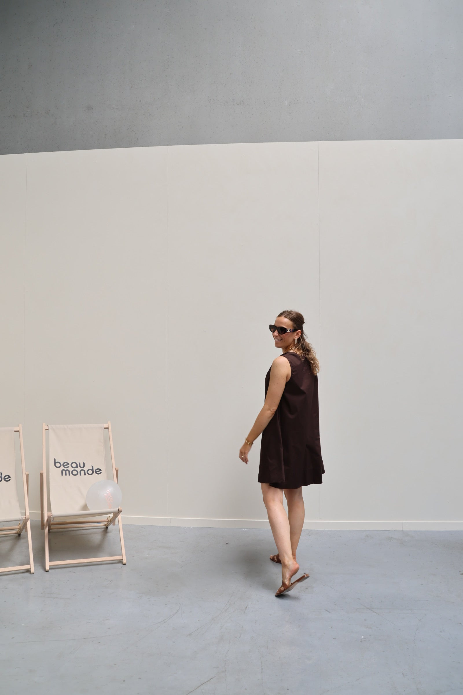 Alix jurk bruin