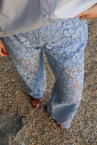 Serena lace trousers blauw