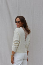 Joëlle knit met kanten rugdetail