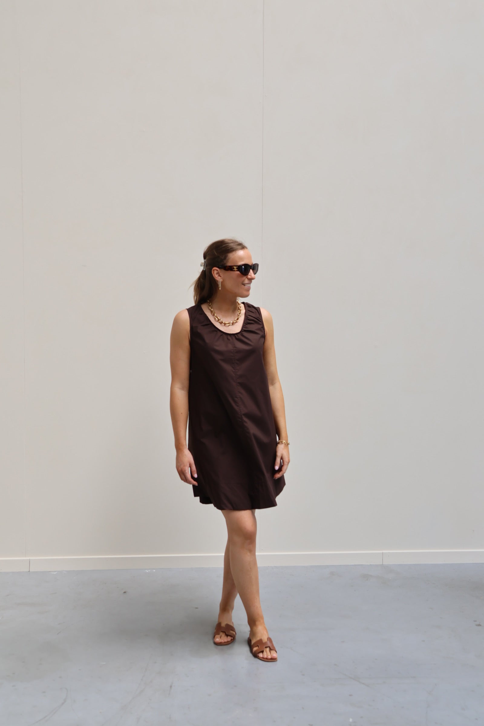 Alix jurk bruin