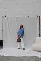 Hanne wide leg jeans wit - extra long