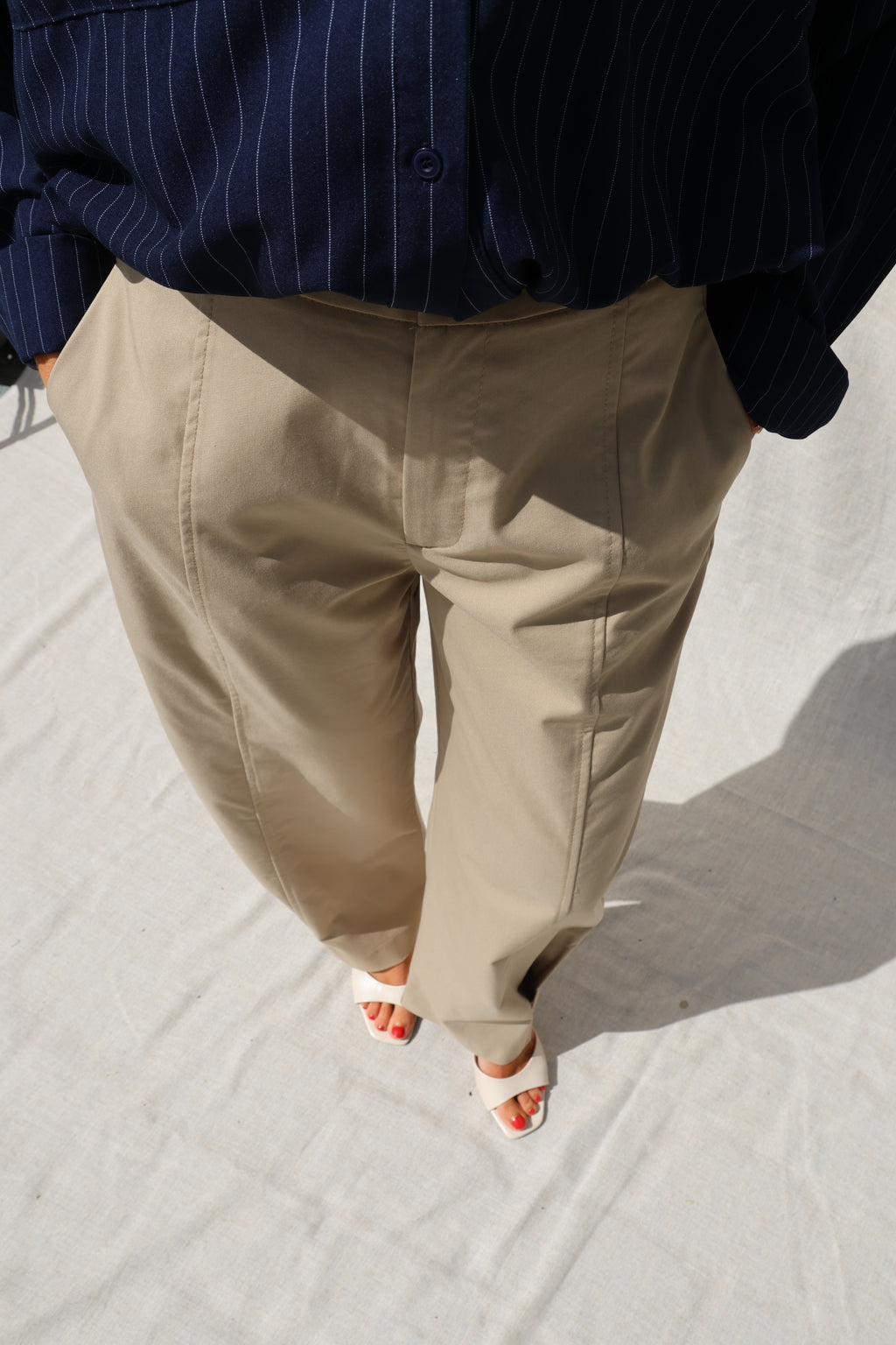 Evi cargo broek camel