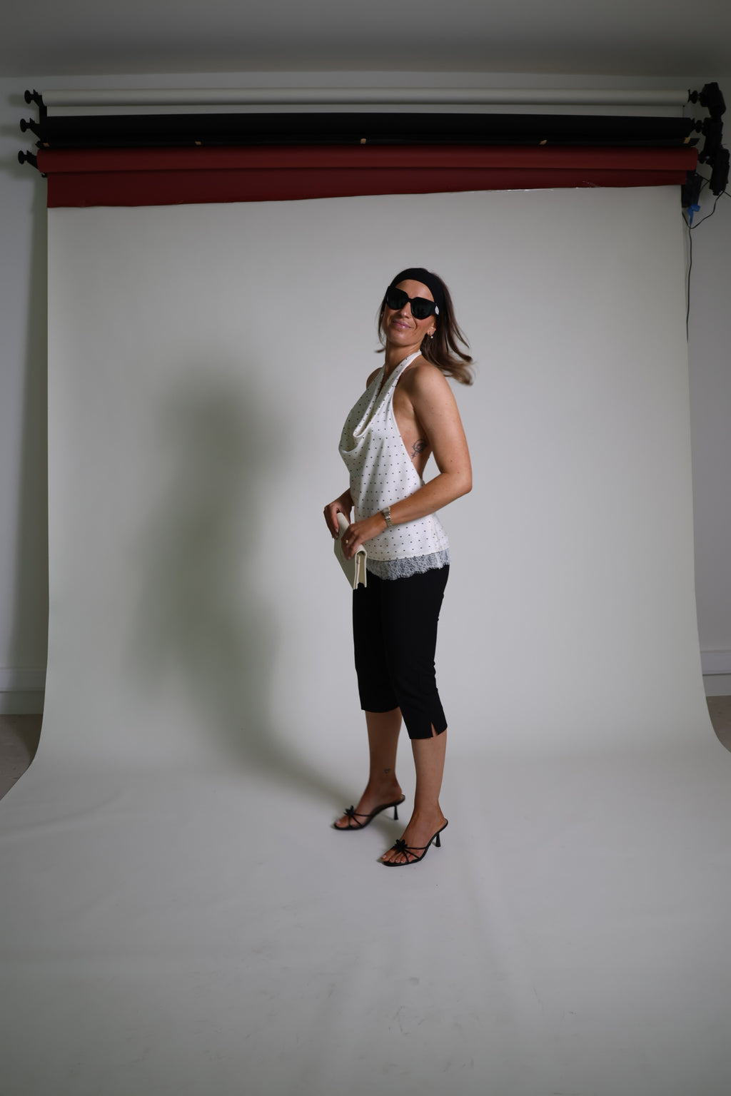 Capri broek zwart