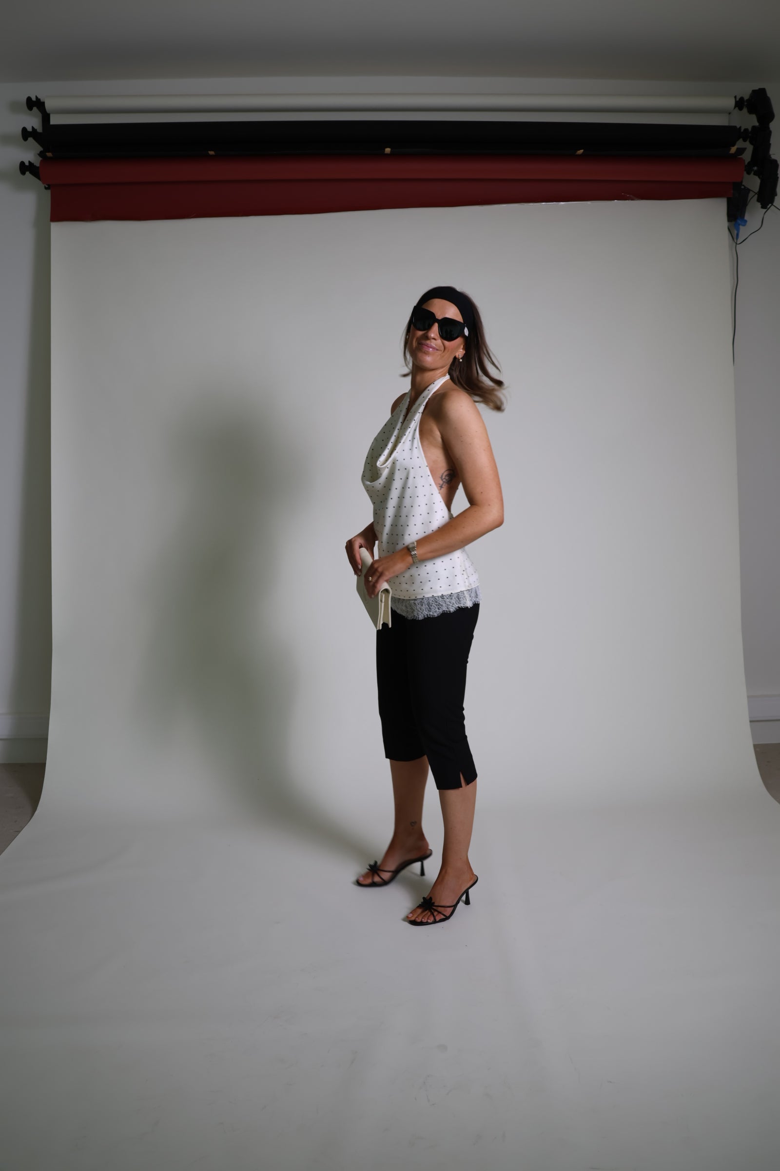 Capri broek zwart