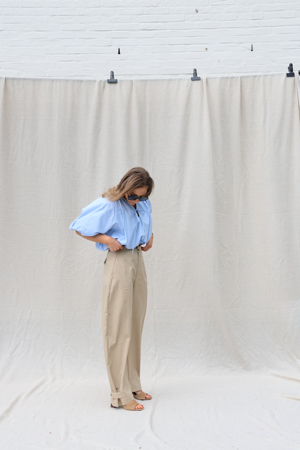 Evi cargo broek camel