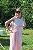 Camilla top met kant roze