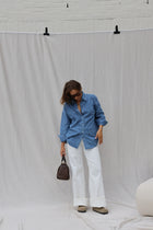 Jeanne gestreept jeanshemd