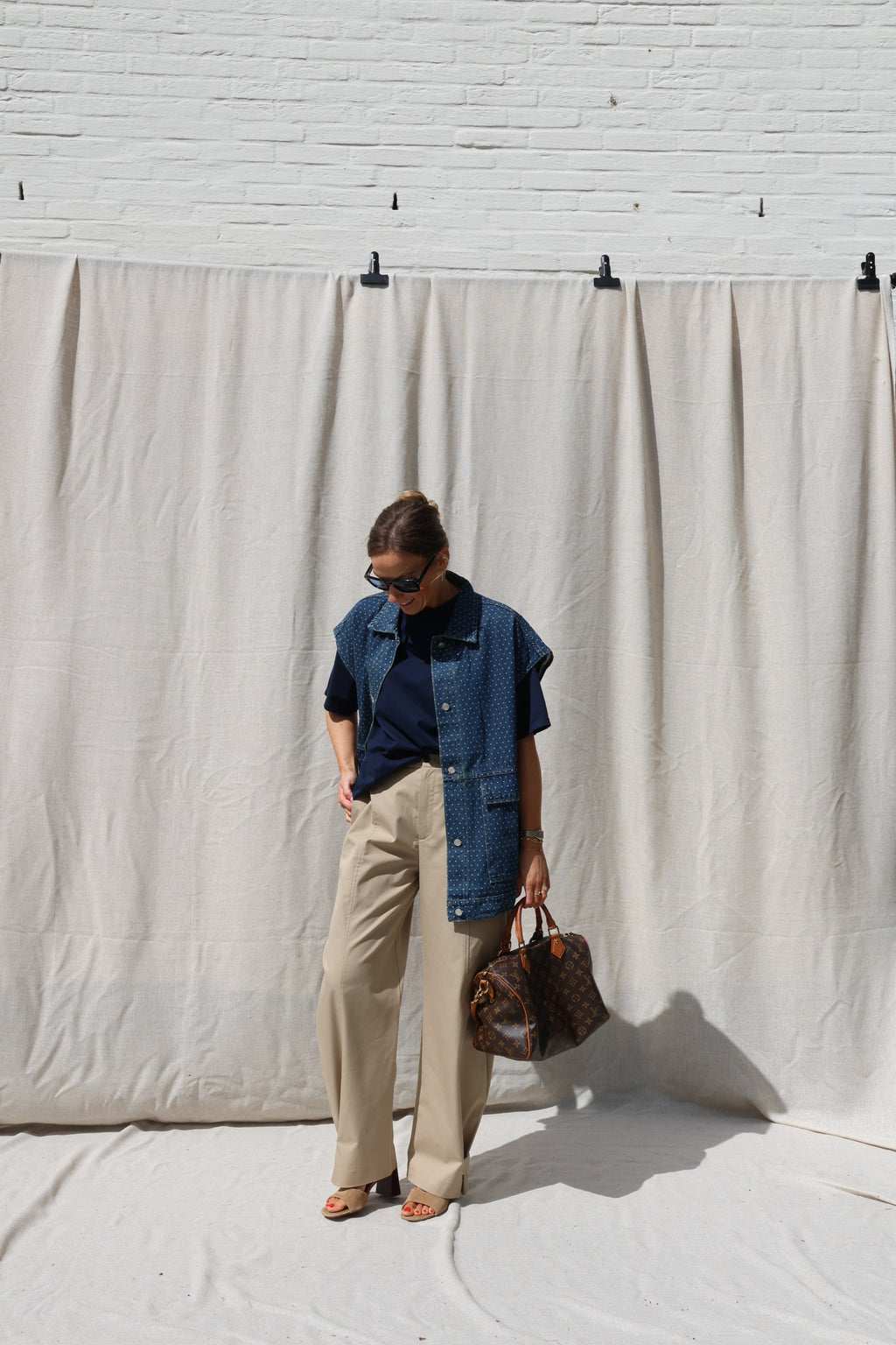Evi cargo broek camel