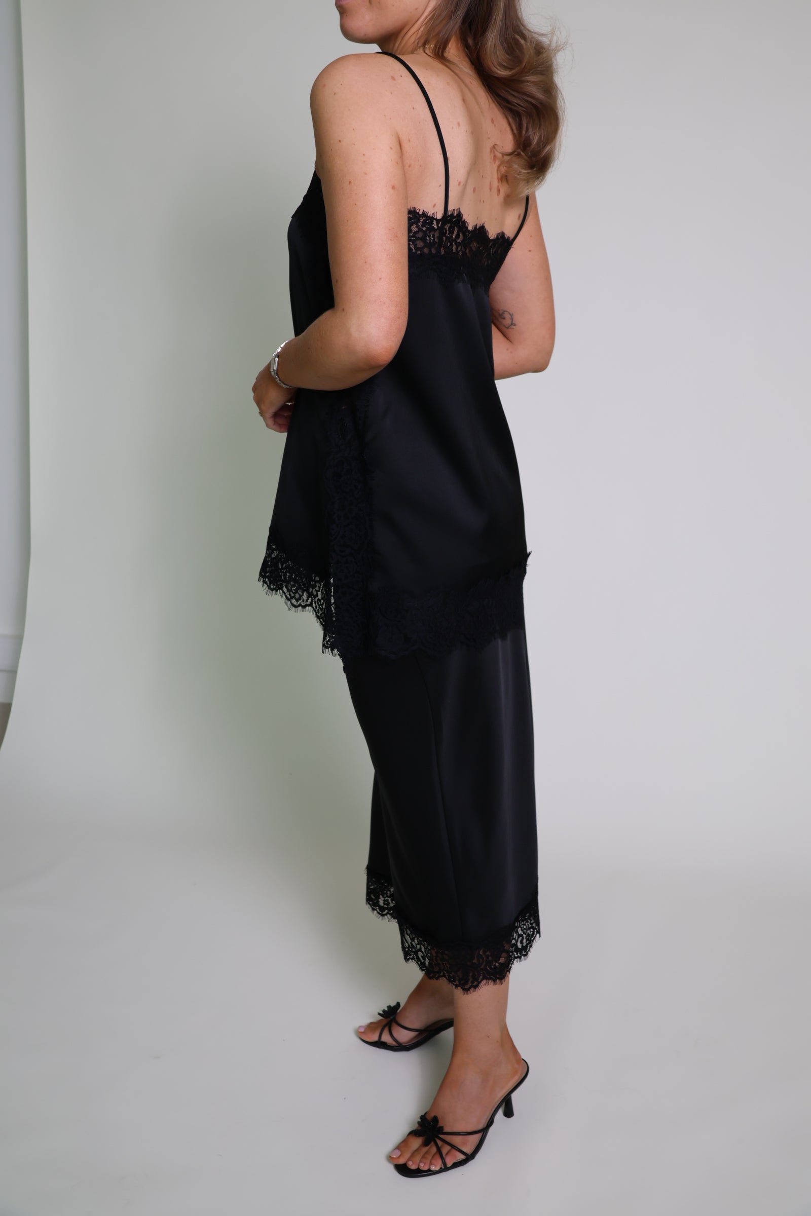 Carolyn midi rok zwart