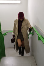 Hanna lange trenchcoat beige