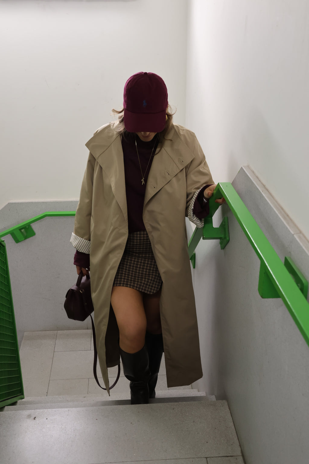 Kelly carreaux skort bruin