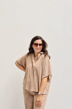 Celeste terry set camel