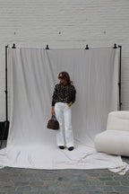 Hanne wide leg jeans wit - extra long