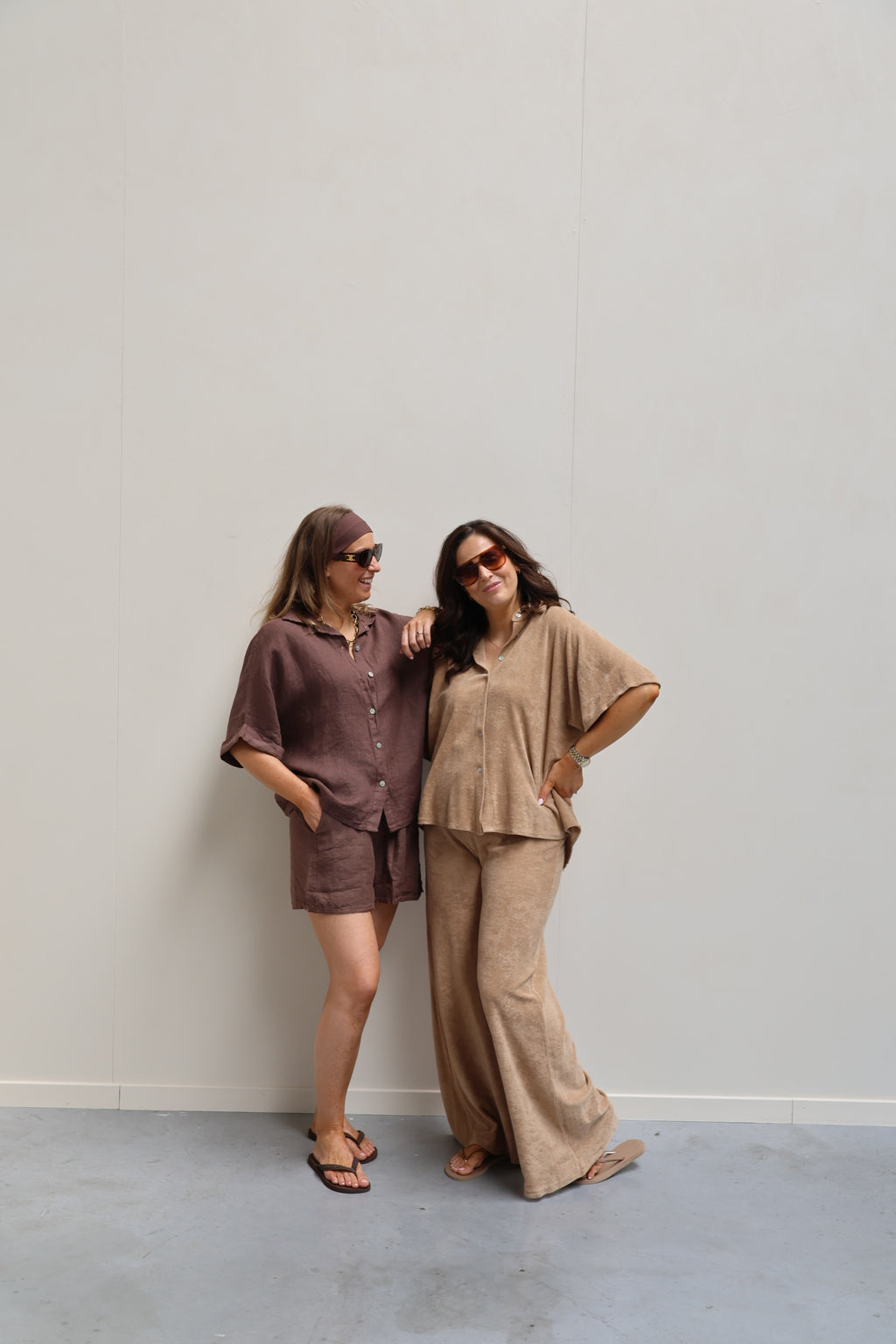 Celeste terry set camel