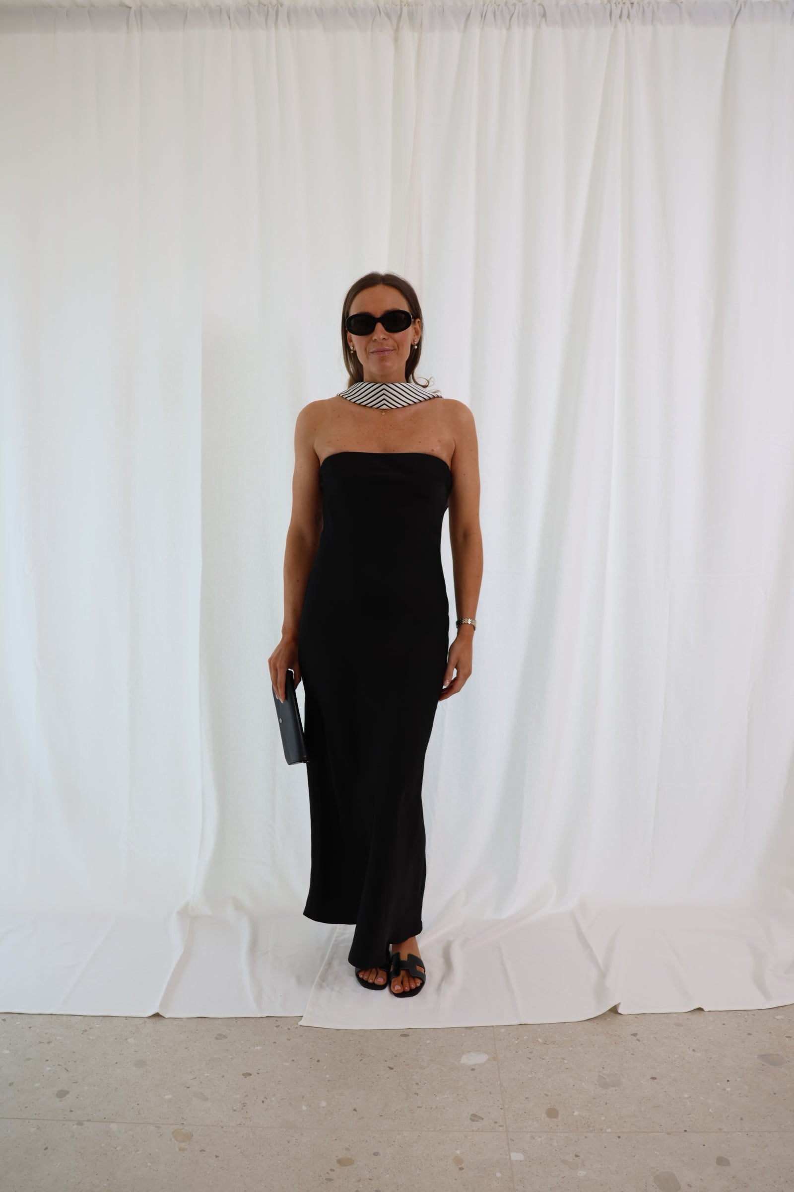 Olivia strapless jurk zwart