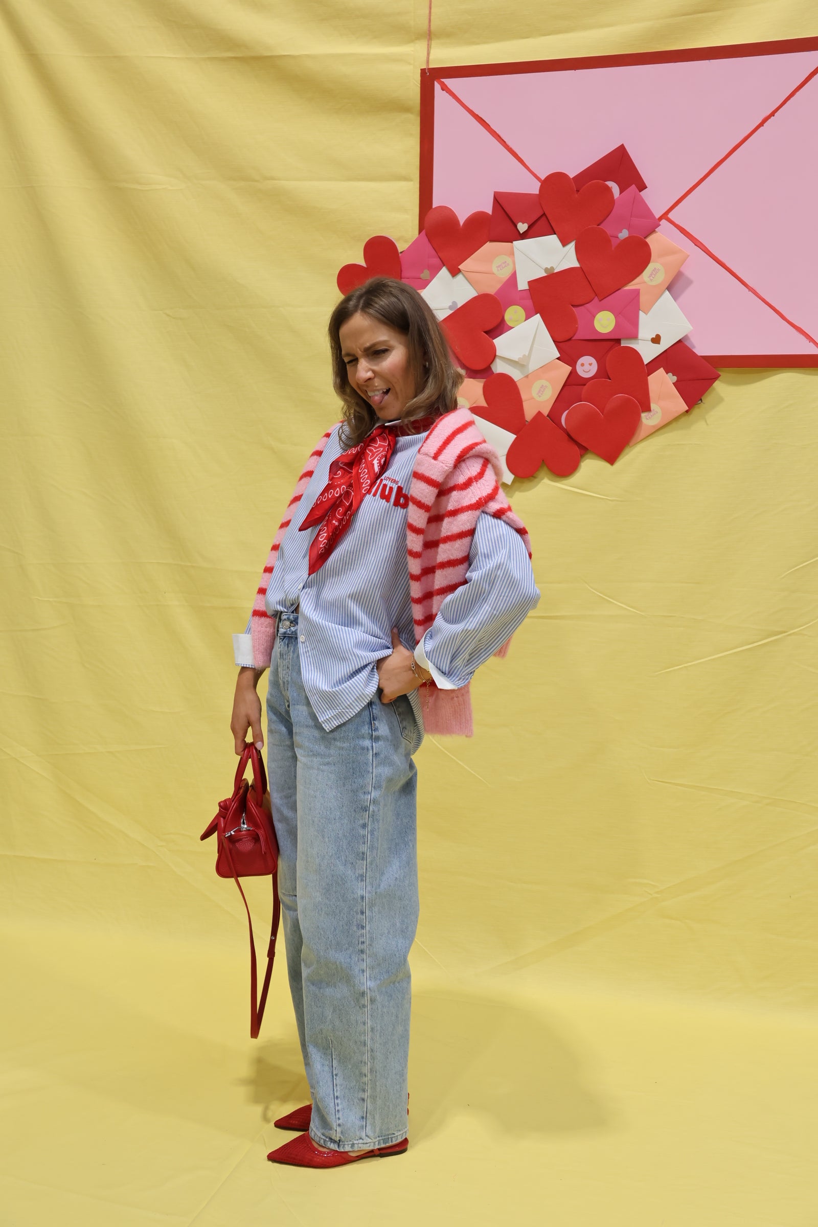 Harper balloon light denim jeans