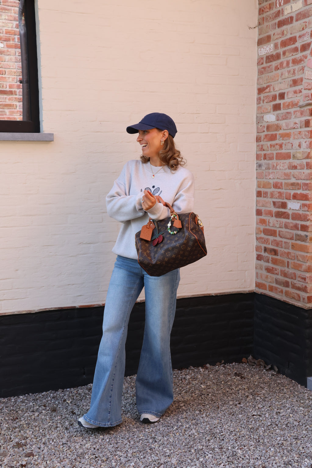 Pippa tennis club sweater grijs