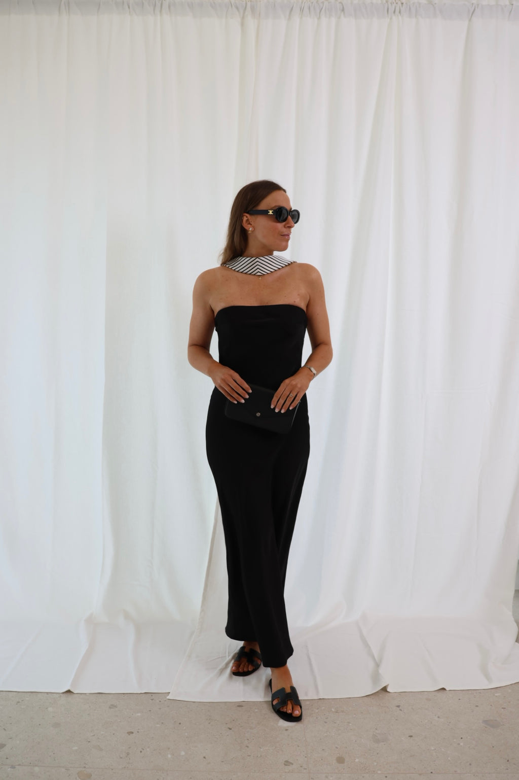 Olivia strapless jurk zwart
