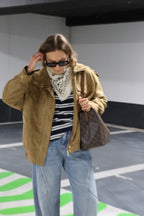 Chloé suède bomberjas camel