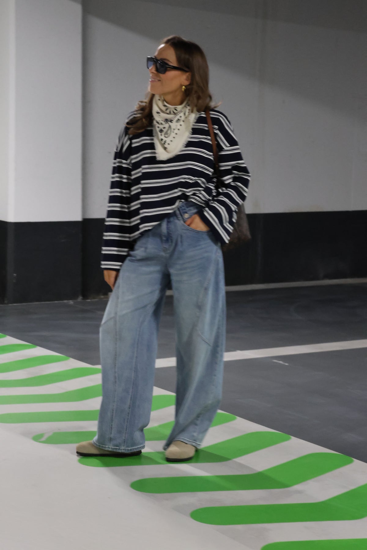 Léa gestreepte longsleeve marine