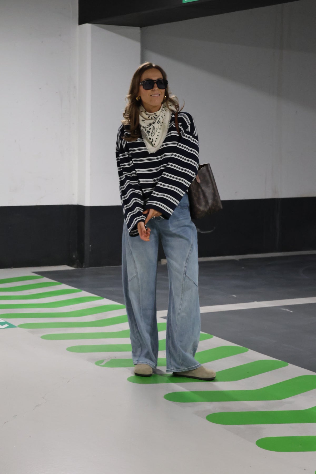 Léa gestreepte longsleeve marine