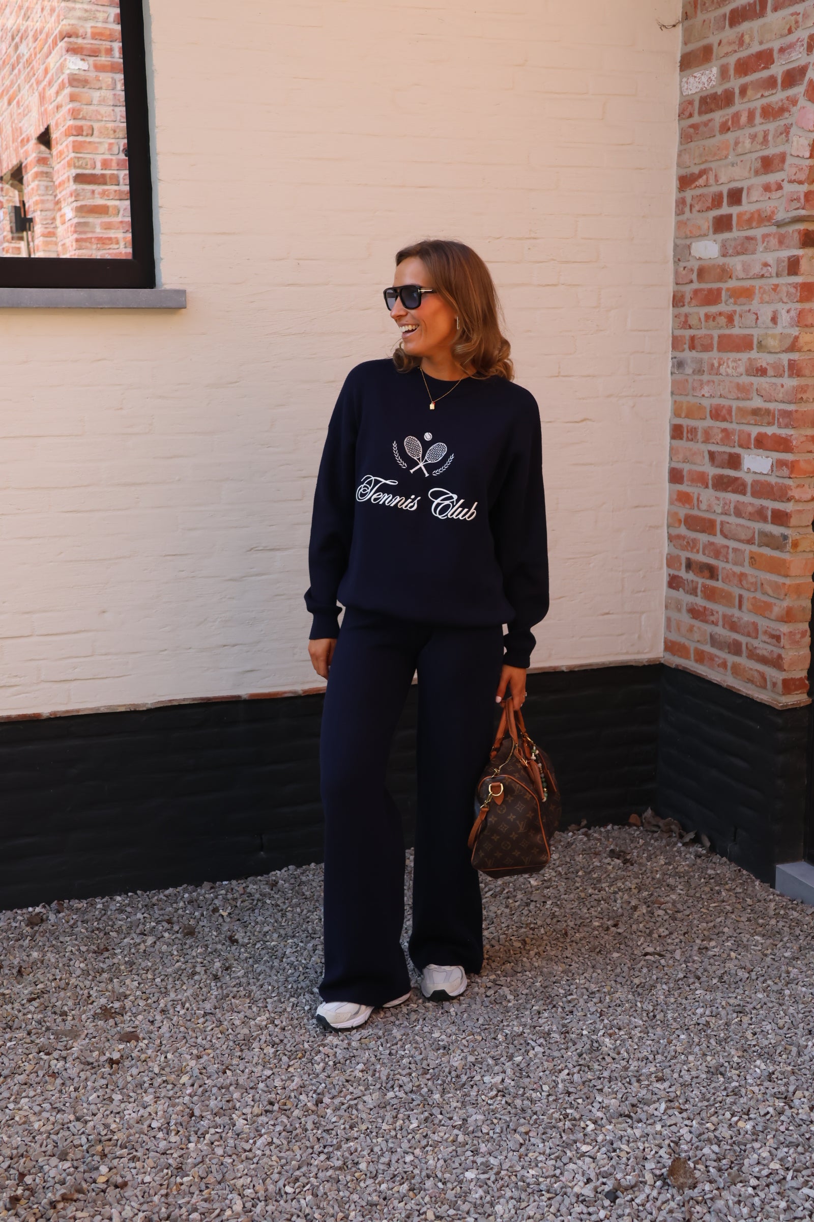 Pippa tennis club sweater marine