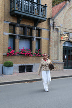 Alexia balloon jeans met rekkerband cream