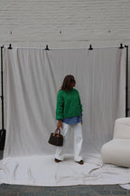 Hanne wide leg jeans wit - extra long
