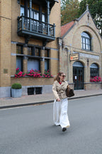 Alexia balloon jeans met rekkerband cream