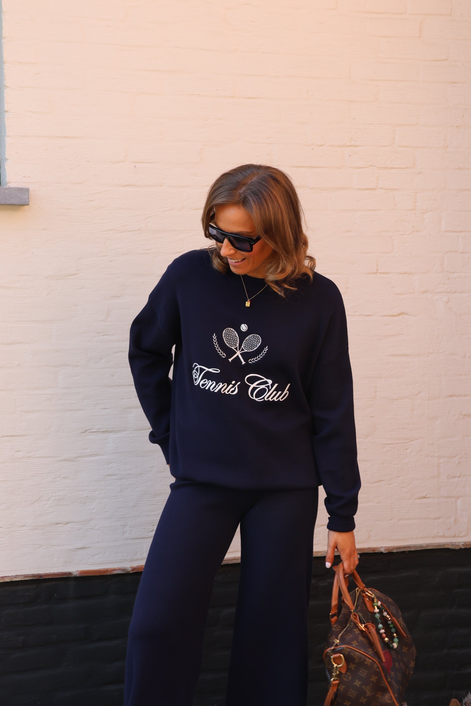 Pippa tennis club sweater marine