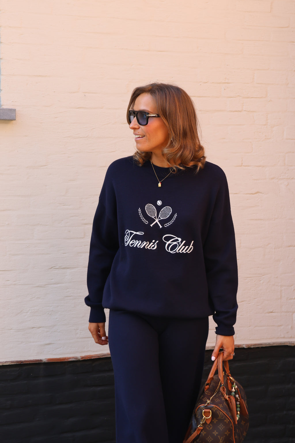 Pippa tennis club sweater marine