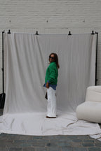 Hanne wide leg jeans wit - extra long