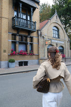 Billie korte trenchcoat beige