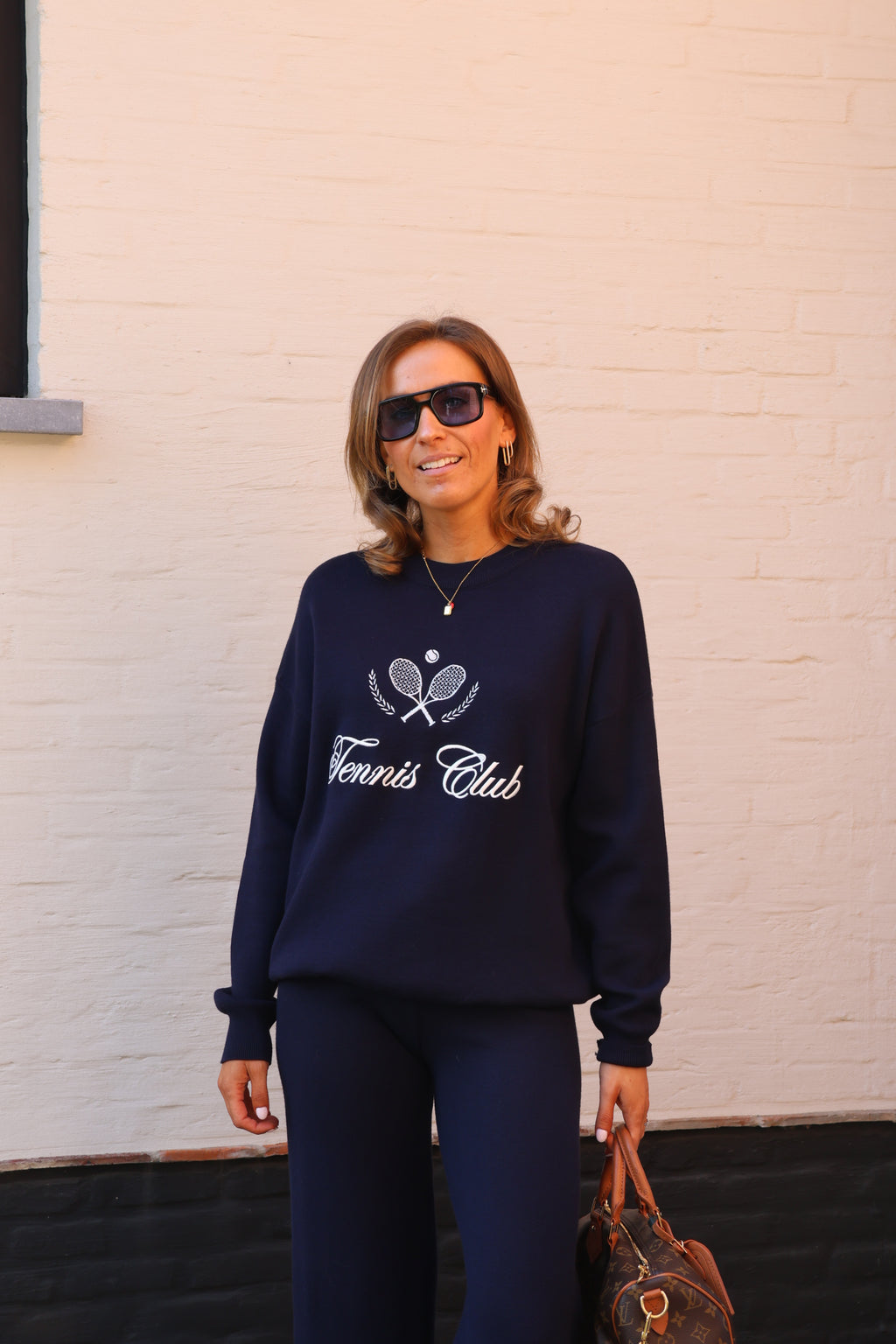 Pippa tennis club sweater marine