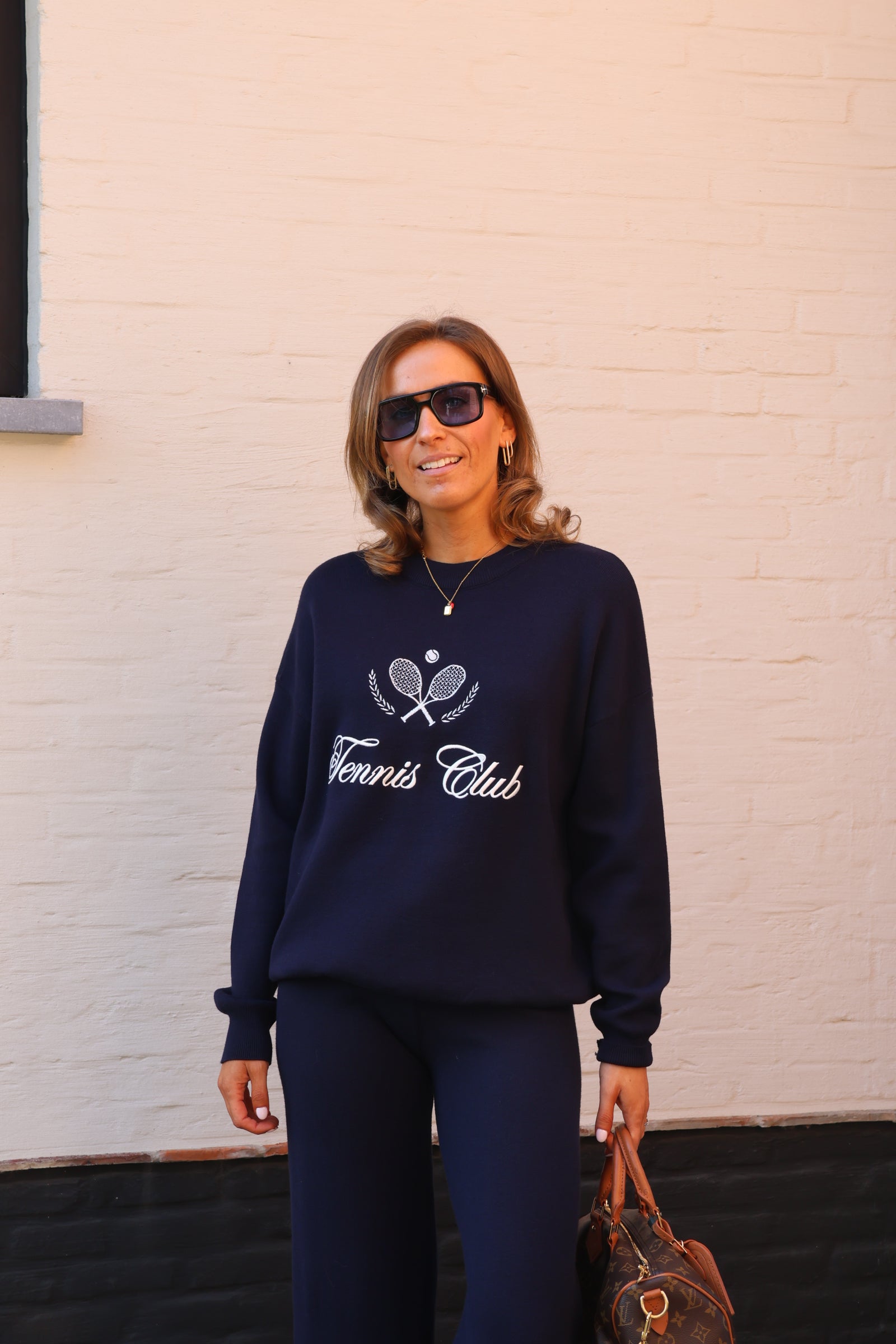 Pippa tennis club sweater marine
